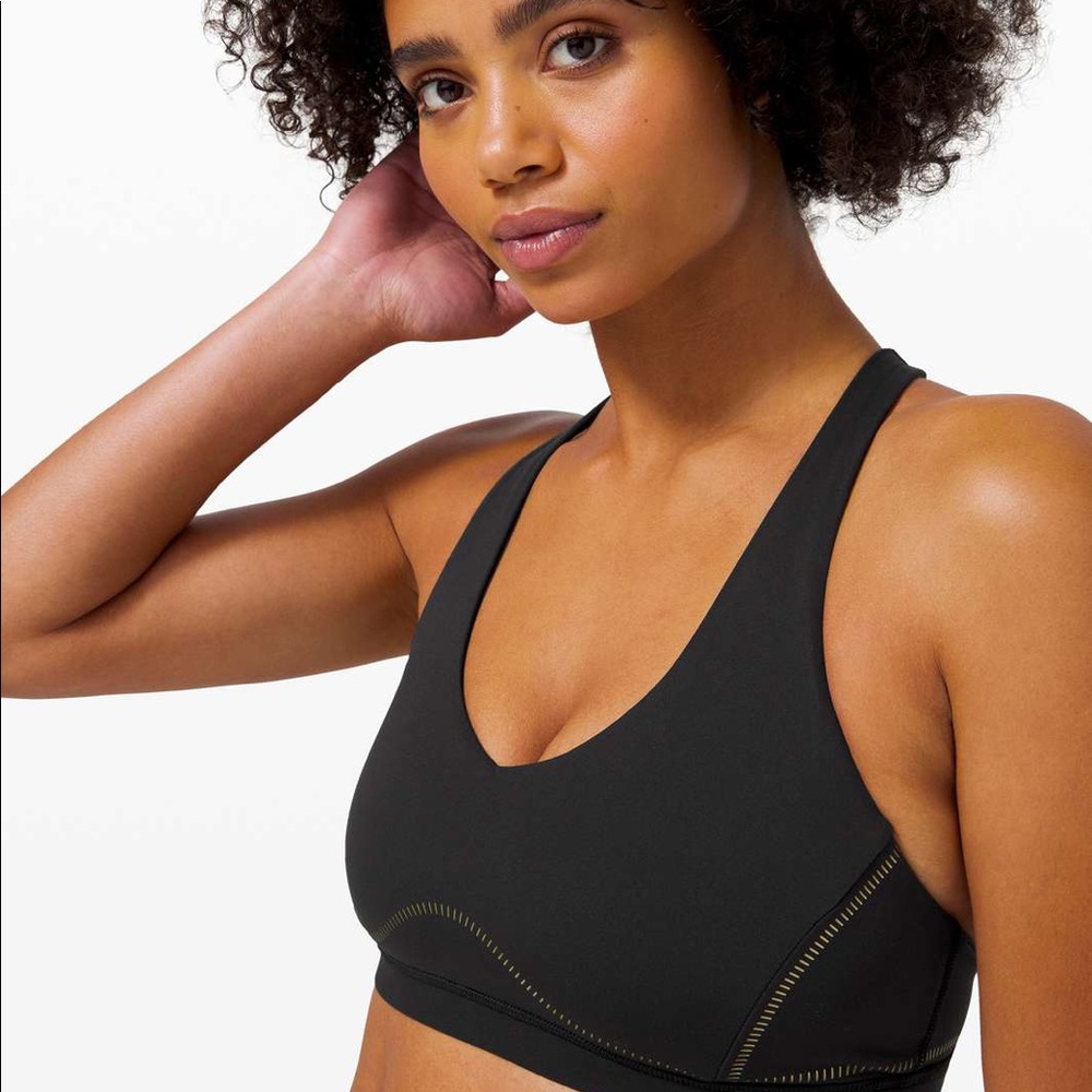 Lululemon Arise Bra Black/Gold